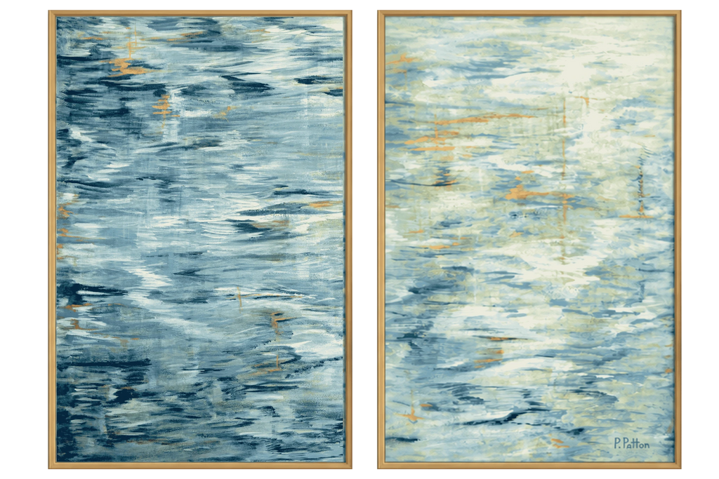 Tidal Weave Diptych | Enlarged Designer Edition — Set of Two
