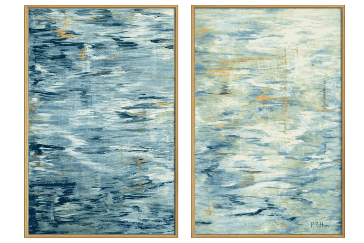 Tidal Weave Diptych | Enlarged Designer Edition — Set of Two