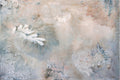 Sea of Dreams by Pamela Patton, warm neutral abstract full painting shown horizontally