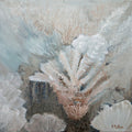 Original Under the Surface I coral artwork by Pamela Patton, 38 inch square Designer Edition